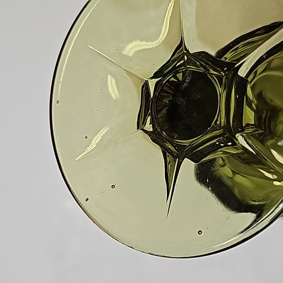 S/6 Vintage Retro Merry Mixture Jewel Tone Red Green Gold Glass Water Goblets - Picture 16 of 16